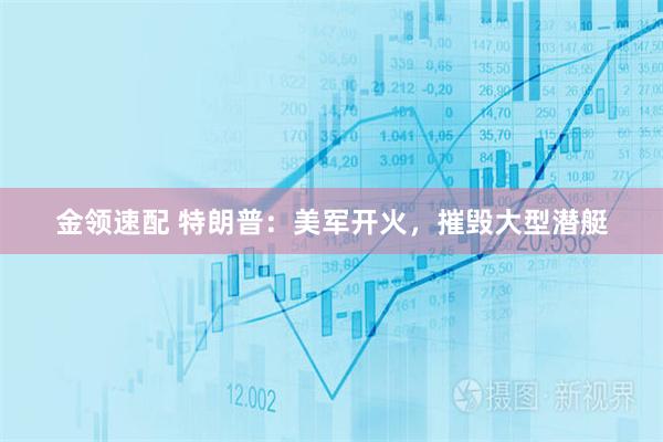 金领速配 特朗普：美军开火，摧毁大型潜艇